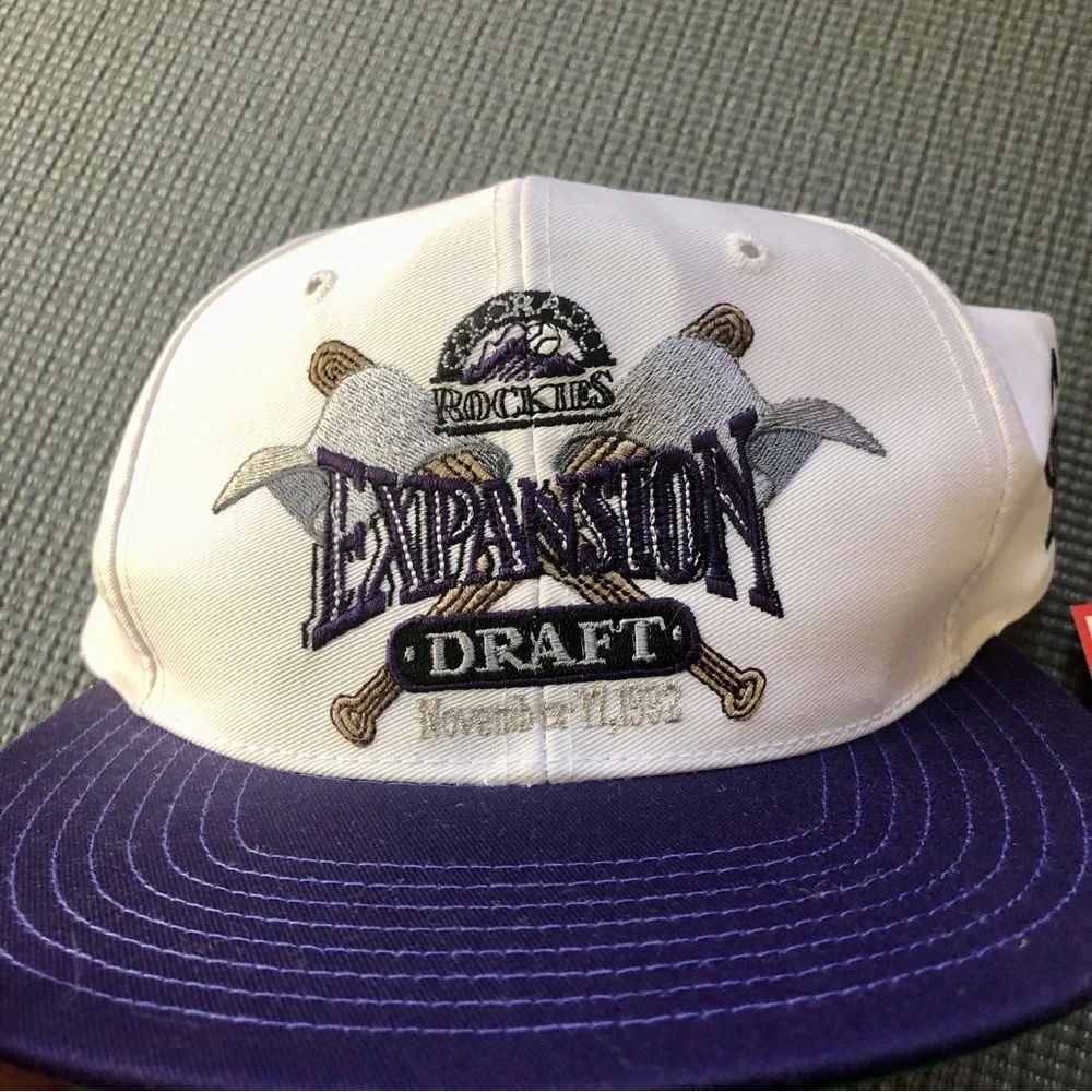 NWOT Vintage MLB Colorado Rockies  Commemorative Draft Day Baseball Hat